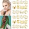 24 Pcs Gold Hair Jewelry for Braids Metal Alloy Braid Clips Rhinestone Hair Braids Dreadlock Non-Piercing Ear Clip Beard Beads for Women Men Hair Accessories Styling Jewelry Tools
