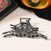 Black Metal Halloween Hair Accessories - Playful Hollow Out Spider Web Hair Claw Clips and Hairpins for Women Girls, Strong Hold Nonslip Clips for Day of the Dead Decoration, 1 Pc