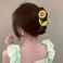 Flower Hair Clips Metal Alloy Hair Accessories for Women Girls, Yellow Sunflower Hair Claw Clips Cute Fashion Spring Summer Hairpins Shark Strong Hold Non Slip Large Jaw Hair Claw Clip 1 Pcs