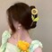 Flower Hair Clips Metal Alloy Hair Accessories for Women Girls, Yellow Sunflower Hair Claw Clips Cute Fashion Spring Summer Hairpins Shark Strong Hold Non Slip Large Jaw Hair Claw Clip 1 Pcs