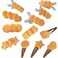 12 Pack Novelty Weird Funny Cookies Hair Clips Biscuit Hairpins Cute Simulation Food Hair Clips Creative Realistic Artificial Biscuit Hair Clips Baking Cookie Hairpin