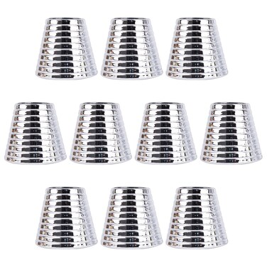 Framendino, 10 Pack Hair Ponytail Holder Clip Cover Circle Cuffs with Teeth