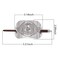 BetterUS Handmade Carved Wooden Hair Clip with Stick in Metal Curved Cover Women Hair Style Tool (2#)