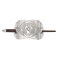BetterUS Handmade Carved Wooden Hair Clip with Stick in Metal Curved Cover Women Hair Style Tool (2#)