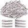 200Pcs 2.20 inch / 5.6 cm Alligator Hair Clips Bulk Silver Single Prong Hair Clips For Bows Making Hair Pins For Sectioning Hair Styling And Sectioning Hairdressing DIY Crafts
