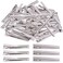 200Pcs 2.55 inch / 6.5 cm Alligator Hair Clips Bulk Silver Single Prong Hair Clips For Bows Making Hair Pins For Sectioning Hair Styling And Sectioning Hairdressing DIY Crafts