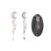 2 Pack Romantic Rhinestone Crescent Moon Star Charm Hair Clips, Crystal Beads Tassel Drop Hair Pins Chain Hairpin for Women Bridal Jewelry Hair Accessories (Silver, Gold)