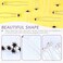 Swpeet 40Pcs Black U-Shaped Crystal Hair Pins Rose Flower Rhinestone Hair Clips Hair Accessories for Bridal Wedding Women Hair Jewelry Accessories, with Storage Bag