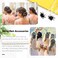 Swpeet 40Pcs Black U-Shaped Crystal Hair Pins Rose Flower Rhinestone Hair Clips Hair Accessories for Bridal Wedding Women Hair Jewelry Accessories, with Storage Bag