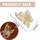Butterfly Hair Claw Clips - Metal Gold Large Non-Slip Jaw Clamps with Luxury Rhinestone Pearl Design, Strong Hold for Thin or Thick Hair, 1Pcs