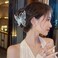 Butterfly Hair Claw Clips - Metal Gold Large Non-Slip Jaw Clamps with Luxury Rhinestone Pearl Design, Strong Hold for Thin or Thick Hair, 1Pcs