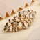 Aimimier Flower Crystal Hair Clip Sparkling Rhinestone Gem Barrettes Alligator Hair Clips Spring Clips Wedding Hair Accessories for Women Girls (Yellow)