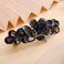 Aimimier Bridal Crystal Decorative Flower Hair Clips Sparkly Rhinestone Inlaid Barrettes Hair Pins Hair Accessories for Women (Blue)