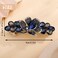 Aimimier Bridal Crystal Decorative Flower Hair Clips Sparkly Rhinestone Inlaid Barrettes Hair Pins Hair Accessories for Women (Blue)