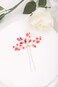 Kercisbeauty Wedding Hair Pins Crystal Hair Accessories for Women Girls Bridal Hair Clips Brides Bridesmaid Hair Dress 2pcs (Red)