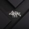 Hair Comb, Clear Flower Crystal Rhinestone Teardrop Hair Clip, Silver, 10*5CM, for Bride Bridesmaid Prom Hair Pieces, Women and Girls