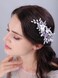 JWICOS Bridal Flower Hair Clips Wedding Hair Comb Pearl Wedding Hair Accessories for Women and Girls purple