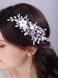 JWICOS Bridal Flower Hair Clips Wedding Hair Comb Pearl Wedding Hair Accessories for Women and Girls purple
