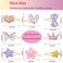 Gingbiss Hair Clips Set: 16 Sparkly Metal Snap Barrettes for Girls, Flower/Star/Crown/Heart/Butterfly Shaped Styling Accessories