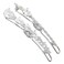 Small but Essential Practical Cute and Lovely 2pcs 7pcs Pearl Gold Silver-Plated Hairpin Clip Set (2pcs Zirconia)