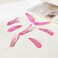 Y2k Pink Snap Hair Clips Leopard Print Barrettes Hairpins Small No-Slip Metal Hair Clips for Thick Thin Hair Styling Decorations 2000s Aesthetic Hair Accessories for Women Teen Girls E-girls 8 PC