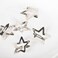 Kefley Silver Star Clips for Hair Snap Clips Barrettes Hair Pins Non Slip 50 Pieces Metal Hair Clips for Teen Girls 2000s Y2K Hair Accessories Set