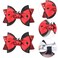 Ladybug Hair Clips for Girls Cute Hair Bow Clips Back to School Hair Clips Red Black Hair Barrettes Animal Bow Summer Hair Clip First Day of School Hair Pin Hair Accessories for Hair Decoration 2Pcs