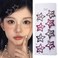 Star Hair Clips Y2K for Girls Women Snap Hair Clips for Styling Medium Long Hair Cheetah Print Hair Clips for Small Stars Accessories Y2K 2000s Youth Girls Pink Hair Barrettes