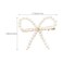 10 PACK Pearl Bow Hair Clips Bow Pearls Hairpin Non-Slip Duckbill Clip Hair Barrettes Accessories Girls and Women