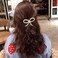 10 PACK Pearl Bow Hair Clips Bow Pearls Hairpin Non-Slip Duckbill Clip Hair Barrettes Accessories Girls and Women