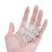 40 Pcs Hair Clips, Faux White Pearl Rhinestone Crystal Flower Hair Pins Clips, U Pins, Wedding Hair Pins Jewelry Accessories for Women and Girls