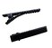 Chenkou Craft 50pcs Black Prong Hair Clips Alligator Hair Clip DIY Hair Jewelry Craft (Black, 1 3/8" (35mm))