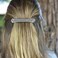 Celtic Braid Bar Hair Clip, Extra Large Hand Crafted Metal Barrette Made in the USA with 100mm Clip by Oberon Design