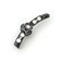 Noble Flower Wedding Beautiful Banana Hair Clip for Women (H81)(Black)