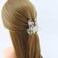 Clover Flowers Beautiful Hair Claw Clip for Women 1 PCS(D63)(White)