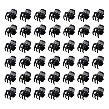 100PCS Tiny Hair Clips for Girl,Mini Claw Clips for Women, 1cm Black Plastic Mini Claw Clips for Babies, Hair Accessories for Women,Non Slip Pins Hair Clamps,Designed for Thin Or Thick Hair,Good Gift
