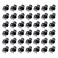 100PCS Tiny Hair Clips for Girl,Mini Claw Clips for Women, 1cm Black Plastic Mini Claw Clips for Babies, Hair Accessories for Women,Non Slip Pins Hair Clamps,Designed for Thin Or Thick Hair,Good Gift