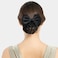 10PCS Hair Net with Bow, Holder Women Hair Snood Net Bowknot, Cover Barrettes Net Snood Hairnet Lace Bow Bow-knot Decor Hair Clip Hairnet (Black)