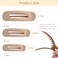 12PCS Flat Hair Clips, Flat Claw Clips for Thin Hair, Matte Lay Down Claw Clips for Women, 3 Sizes Alligator Hair Clips, Slide Hair Clips, Christmas Hair Accessories, Brown