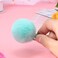 Colorful Fluffy Fur Pom Pom Hair Clips and Barrettes for Toddlers, Baby Girls, and Women - 12 Pieces, 2", Fall/Winter Hair Accessories