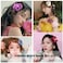 12 Pieces Flower Hair Clips Bohemian Butterfly Orchid Hair Barrettes for Beach Party Spring Photo Prop, Artificial Hawaiian Boho Hairclip Flower Hair Accessories for Women Girls Bridal Headwear