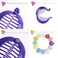 12pcs/pack Banana Hair Clip Floral Clincher Hair Claws Bohemia Style Wrapped Banana Hair Clip Hair Comb Hair Jaw Clips Fish Shape Grips Clamp Hair Accessories for Women Girls (LV07-12PCS MIX)