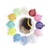 12pcs/pack Banana Hair Clip Floral Clincher Hair Claws Bohemia Style Wrapped Banana Hair Clip Hair Comb Hair Jaw Clips Fish Shape Grips Clamp Hair Accessories for Women Girls (LV07-12PCS MIX)
