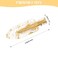 No Bend Hair Clips, 12Pcs/6cards Resin &amp; Stainless Steel No Crease Hair Clips, Gold Glitter Bridesmaid Proposal Gift Hair Clip for Makeup Styling Hair accessories Hair Setting Clips for Bangs
