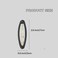 16 Pieces Hair Clips for Thick Hair 2.8 Inch Oval Shape Black XL Hair Clips for Women Metal Snap Non-Slip Hair Grips Hair Accessories