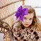2PCS 8" Jumbo Cheer Bow Clip with Tails, Oaoleer Large Cheerleading Hair Bows for Girls Teen Softball Cheerleader Outfit Uniform (Dark Purple)