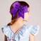 2PCS 8" Jumbo Cheer Bow Clip with Tails, Oaoleer Large Cheerleading Hair Bows for Girls Teen Softball Cheerleader Outfit Uniform (Dark Purple)