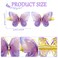 18 PCS Girls Butterfly Hair Clips,with Diamonds Glitter Barrettes Butterfly Non-Slip Hair Clips,Girls Hair Accessories for Birthday Christmas Day Gift (Color 2)