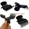 18pcs Hot Roller Clips Hair Curler Claw Clips Replacement Hair Section Styling(Black)