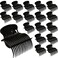 18pcs Hot Roller Clips Hair Curler Claw Clips Replacement Hair Section Styling(Black)